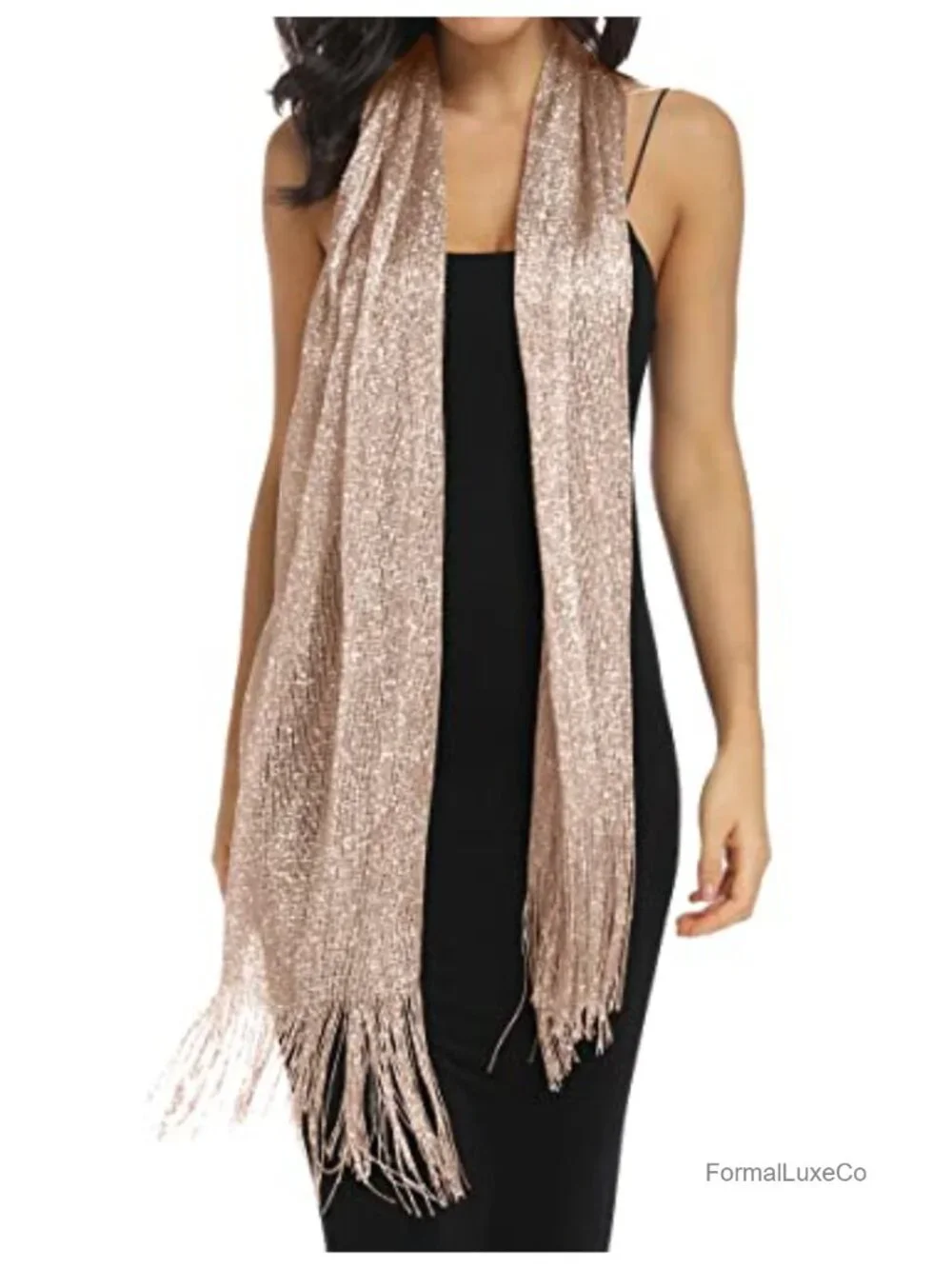 Sparkle Evening Shawl Wrap for Women with Buckle - Wedding Party Formal